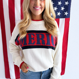 America Graphic Sweater