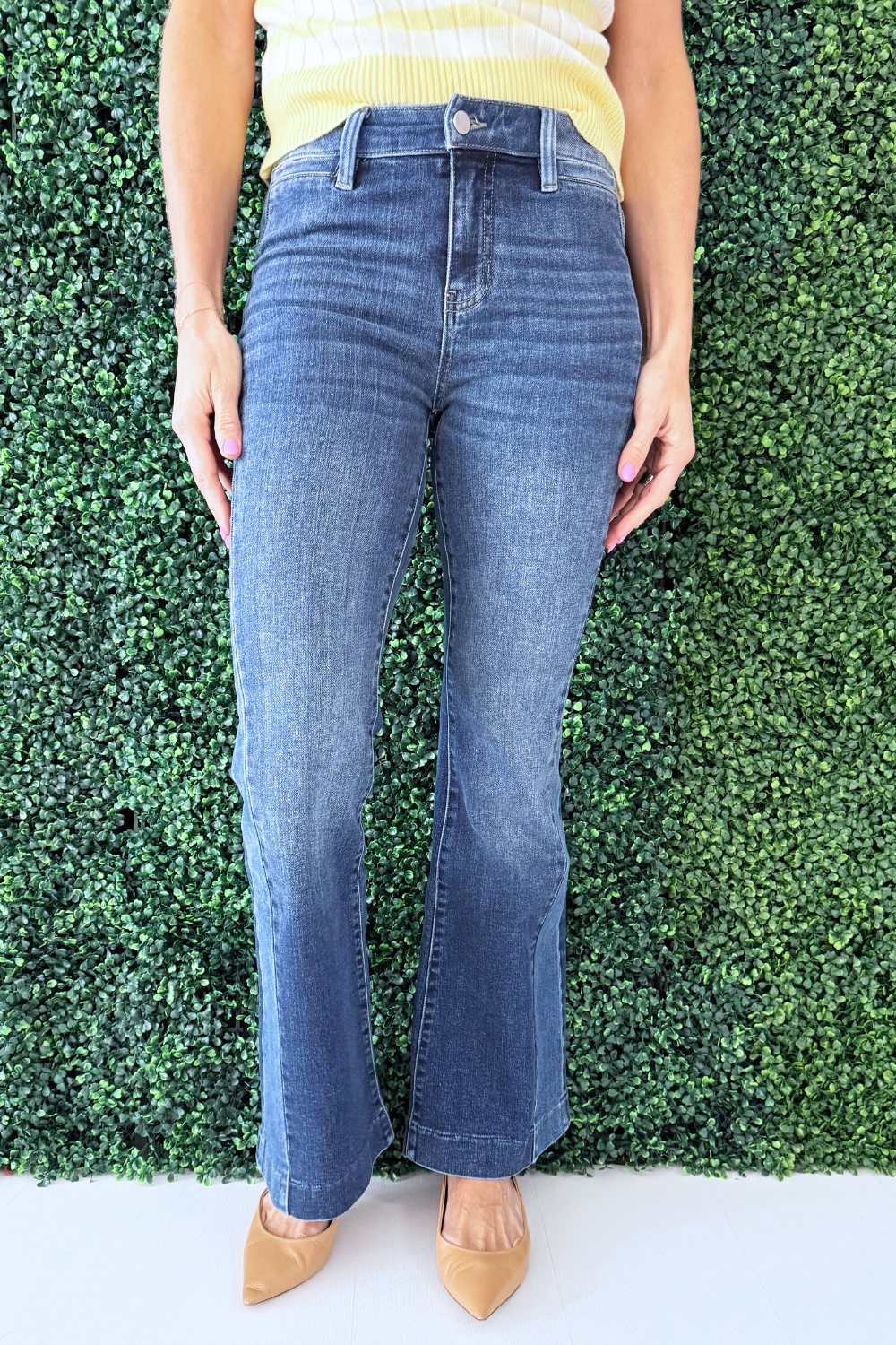 Hannah Flare w/ Blocking Details 32" ins - The 308 Boutique