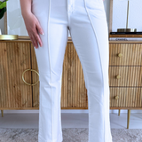 Stella High Rise Fab Ab Flare Front Pin Tuck