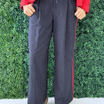Wide Leg Pleated Trouser w/ Side Stripe 30" ins - The 308 Boutique