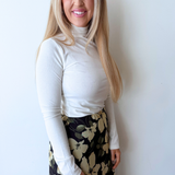 Knit Mock Neck Long Sleeve Top