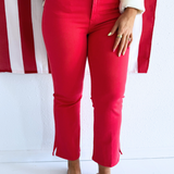 Hannah Cropped Flare w/ Slit Hem 25.5 Ins