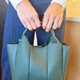 Maddox Paneled Satchel w/ Long Strap