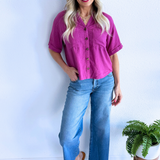 Charlotte High Rise Culottes with Raw Hem