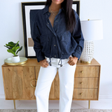 High Waist Straight Leg Pants