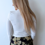 Knit Mock Neck Long Sleeve Top