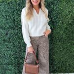 Marli Denim Leopard Pant - The 308 Boutique
