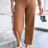 High Rise Crop Wide Leg