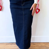 High Waisted Denim Skirt