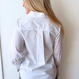 Adjustable Sleeve Button Front Woven Top - The 308 Boutique