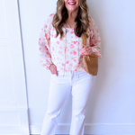 Ruffle Collar Peasant Blouse - The 308 Boutique