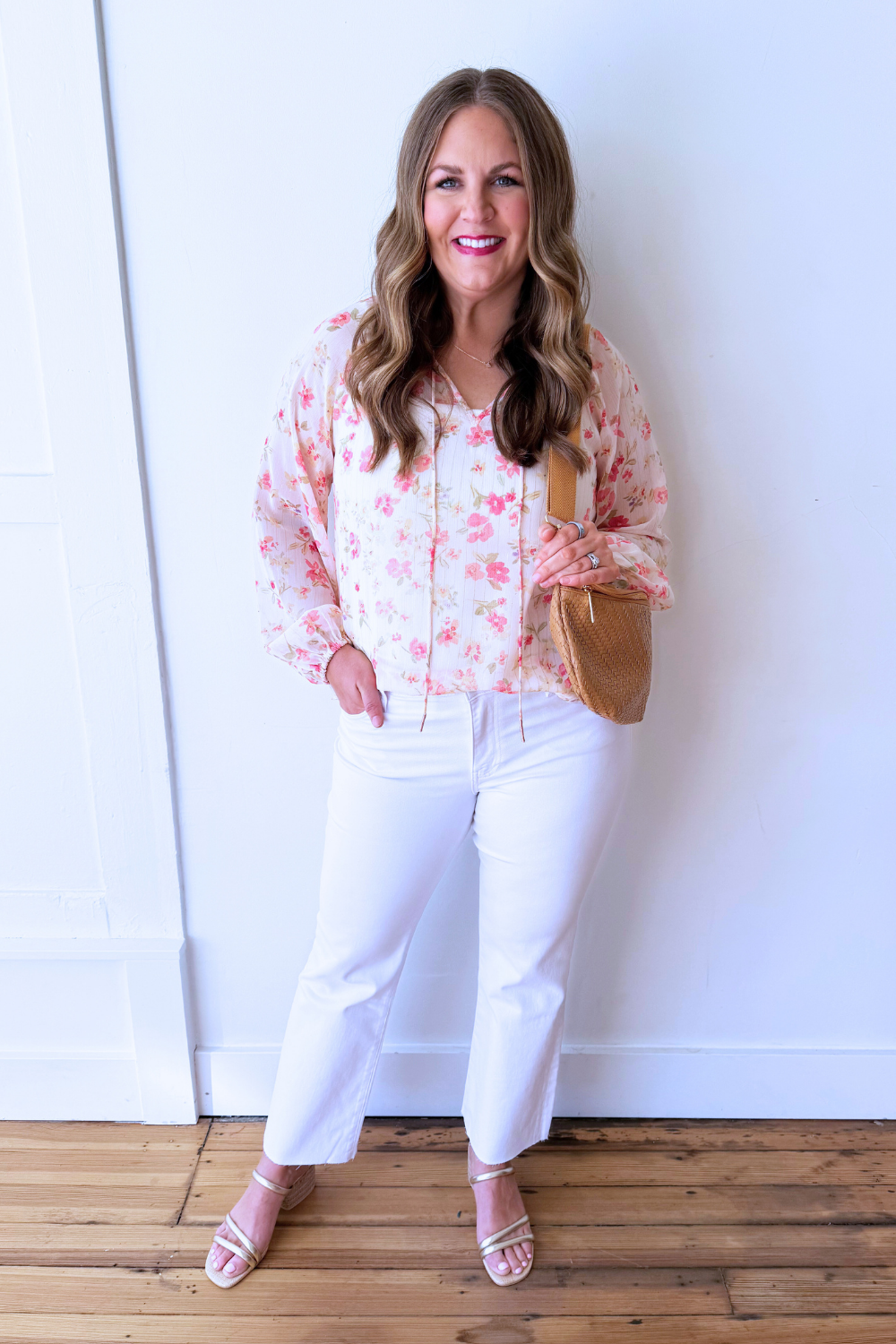 Ruffle Collar Peasant Blouse - The 308 Boutique