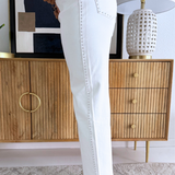 High Waist Straight Leg Pants