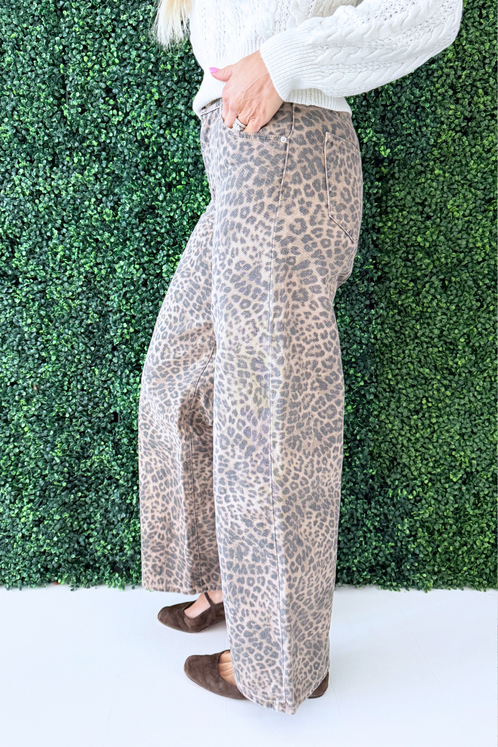 Marli Denim Leopard Pant - The 308 Boutique