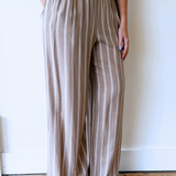 Stripe Linen Mix Trousers