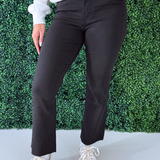 Kelsey High Rise Ankle Flare With Raw Hem