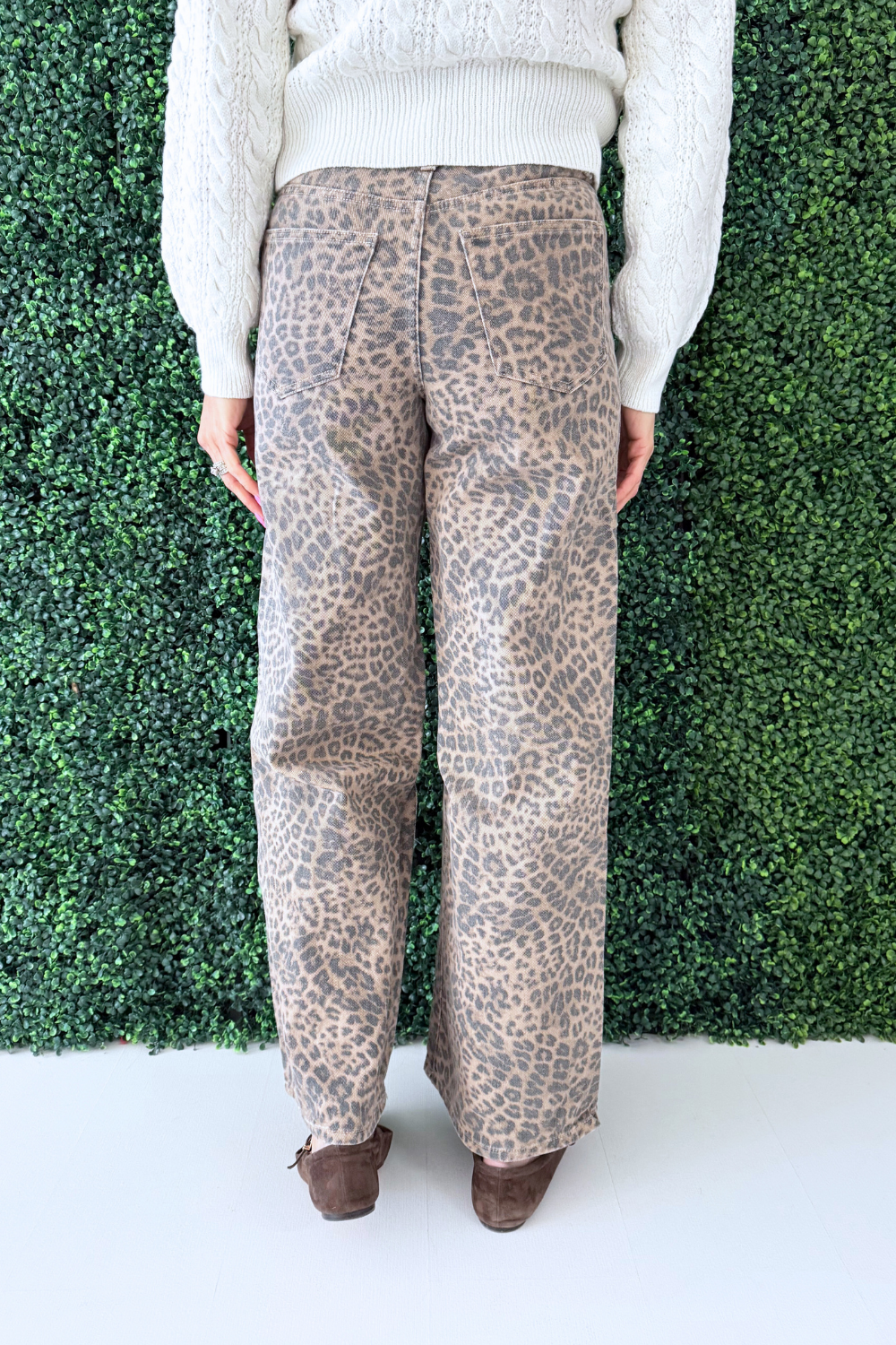 Marli Denim Leopard Pant - The 308 Boutique