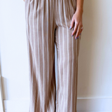 Stripe Linen Mix Trousers