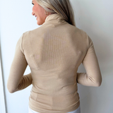 Knit Mock Neck Long Sleeve Top