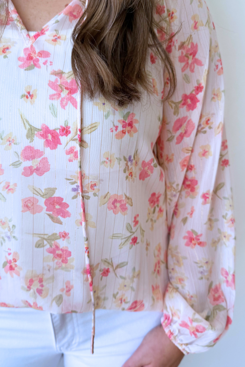 Ruffle Collar Peasant Blouse - The 308 Boutique