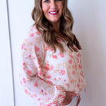 Ruffle Collar Peasant Blouse - The 308 Boutique
