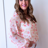 Ruffle Collar Peasant Blouse - The 308 Boutique