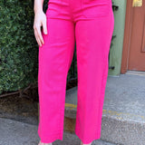 Crop Wide Leg w/ Patch Pockets 27" Ins