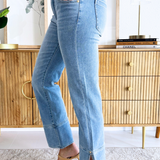 Kennedy Straight w/ Cuff and Slit 30" Inseam