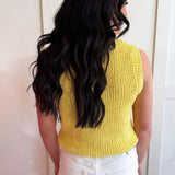 Relaxed Fit Crew Neck Sleeveless Top
