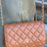 Quilted Flap Rectangle Crossbody