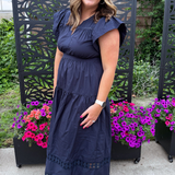 V Neck Maxi Dress
