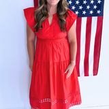 V Neck Maxi Dress