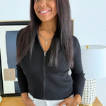 Full Zip Collared Cardigan - The 308 Boutique