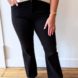 Kelsey High Rise Ankle Flare With Raw Hem