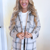 Plaid Tucker Jacket - The 308 Boutique
