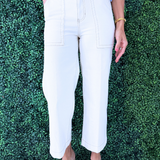 Stride HR Wide Leg Crop w/ Patch Pockets 26”
