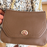 Lottie Twist Lock Crossbody Bag