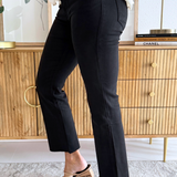Kelsey High Rise Ankle Flare With Raw Hem