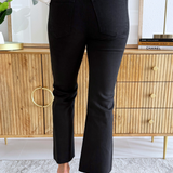 Kelsey High Rise Ankle Flare With Raw Hem