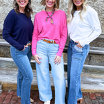 Center Seam Boat Neck Sweater - The 308 Boutique