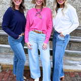 Center Seam Boat Neck Sweater - The 308 Boutique