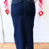 High Waisted Denim Skirt