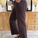 Meg High Rise Wide Leg Side Panel