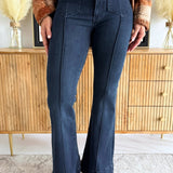Hannah HR Flare Patch Pockets & Pintucks 34" Inseam
