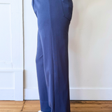 Front Seam Elastic Waist Pants