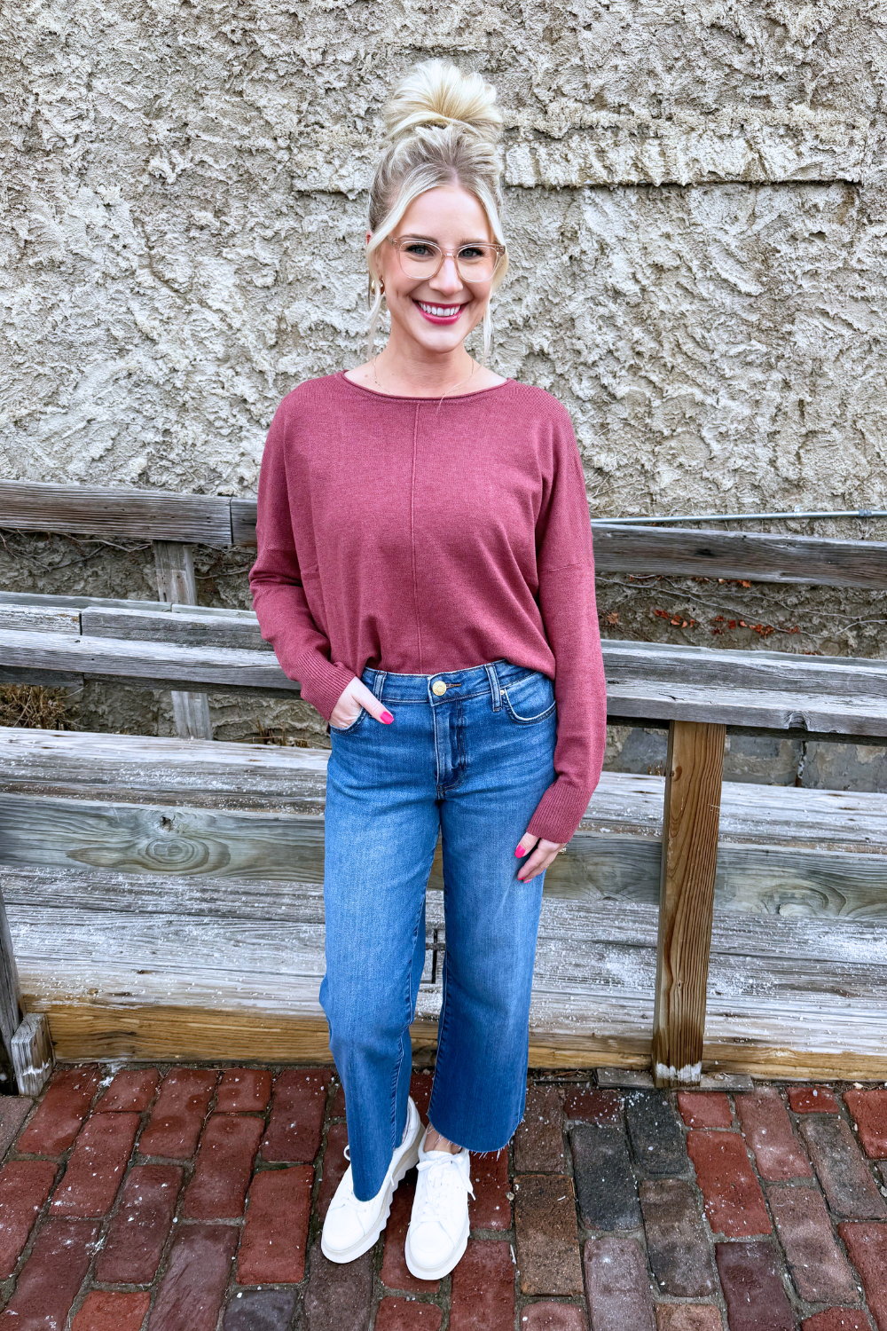 Center Seam Boat Neck Sweater - The 308 Boutique