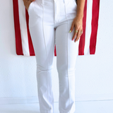 Stella High Rise Fab Ab Flare Front Pin Tuck