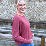Center Seam Boat Neck Sweater - The 308 Boutique