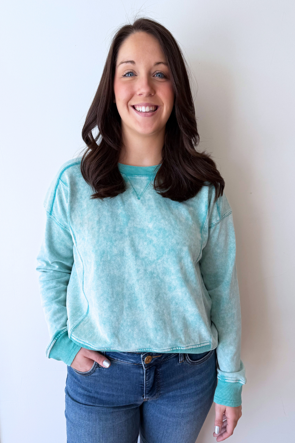 Washed Terry Top - The 308 Boutique