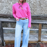 Center Seam Boat Neck Sweater - The 308 Boutique